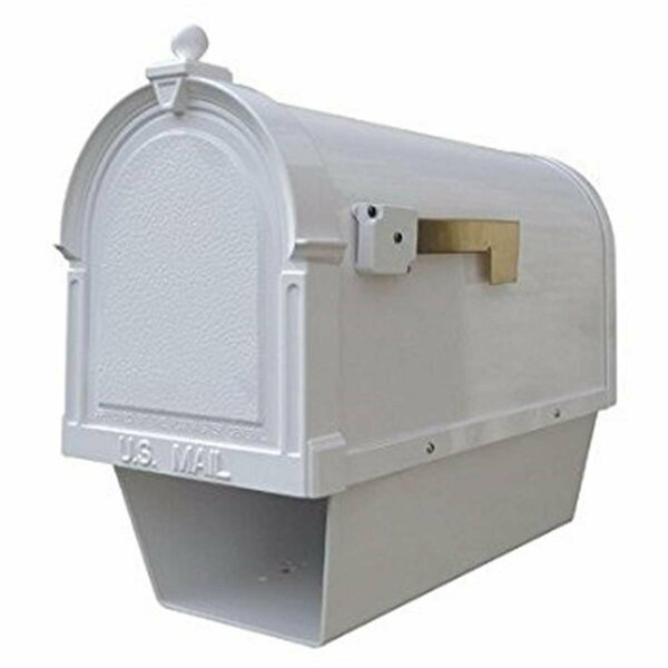 Special Lite Products Berkshire Curbside Mailbox with Paper Tube, White SCB-2015-WH